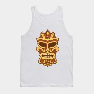 Funny Tribal Tiki Head Tank Top